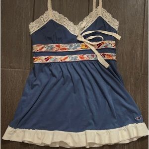 Hollister lace babydoll top